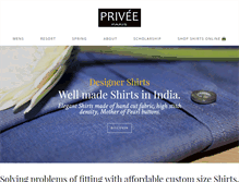 Tablet Screenshot of priveeparis.com
